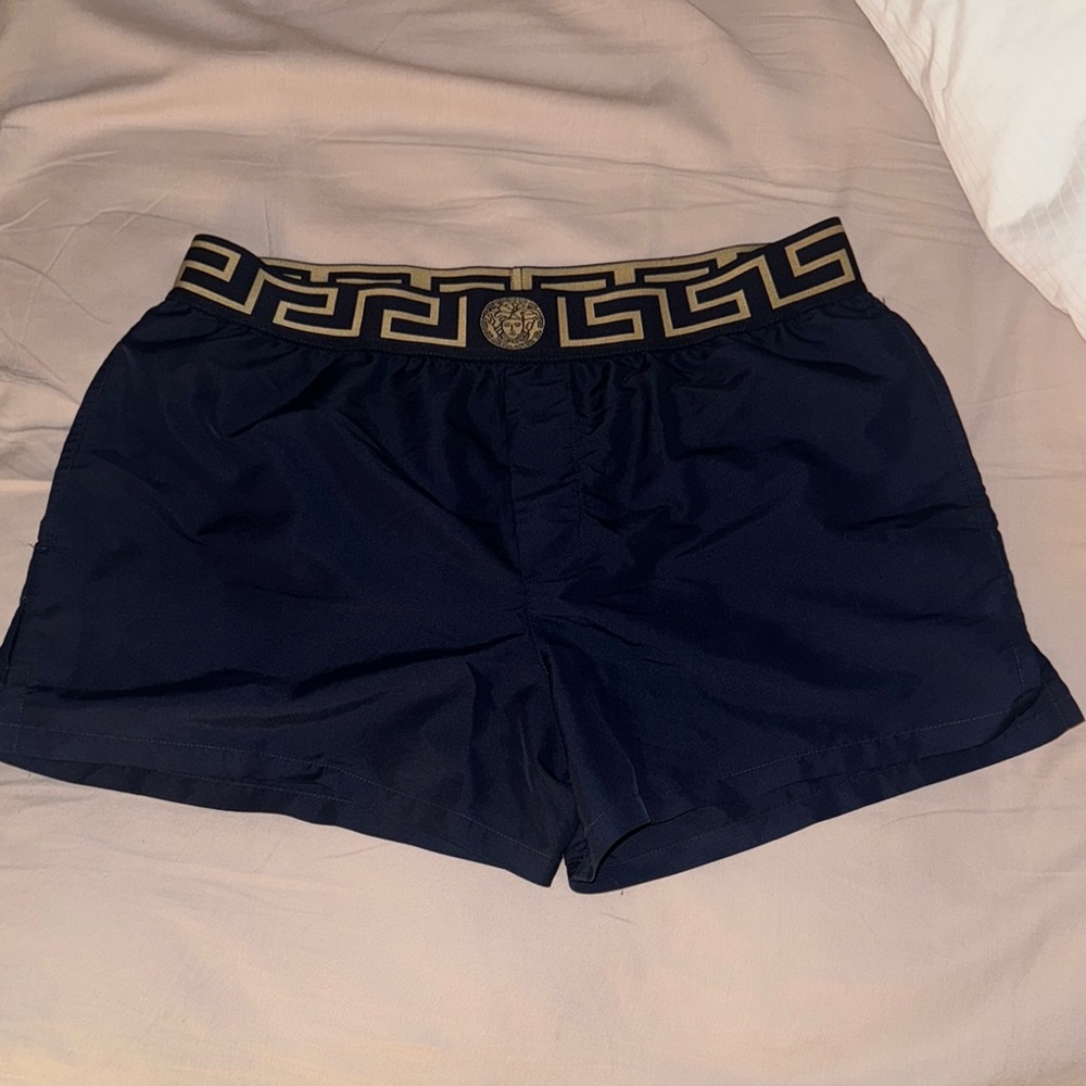 Versace Men's blue Swim Trunks